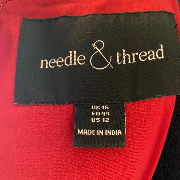 Needle and Thread deep red formal gown size 12 -prom wedding mother of bride - Picture 9 of 16